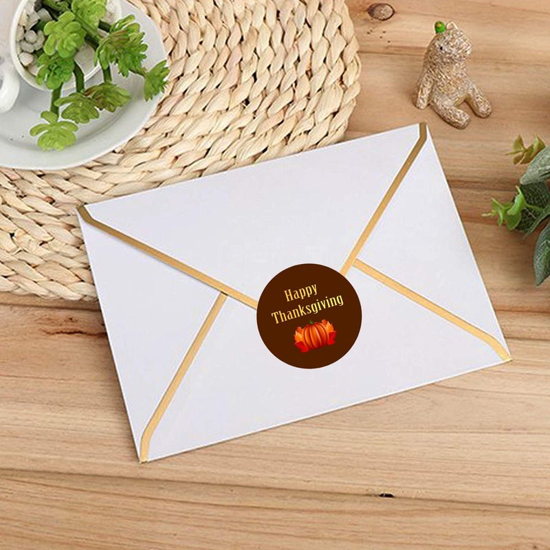 UPLEY Happy Thanksgiving Stickers Give Thanks Labels for Party Favors,Envelope Seals,Goodie Bags,Boxes,Tags,Crafts- 2 inch - 50 Count - Image 4